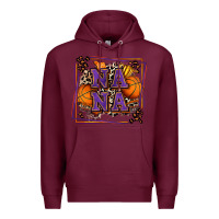 Burgundy basketball nana with leopard Premium Hoodie - Zillion Design Studio