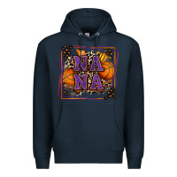 Navy basketball nana with leopard Premium Hoodie - Zillion Design Studio