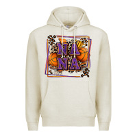 Oatmeal Heather basketball nana with leopard Premium Hoodie - Zillion Design Studio