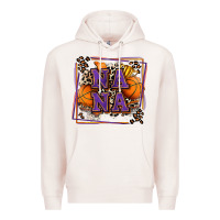 Pale Pink basketball nana with leopard Premium Hoodie - Zillion Design Studio