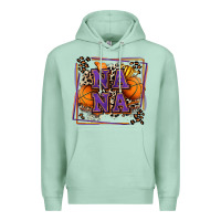 Seafoam basketball nana with leopard Premium Hoodie - Zillion Design Studio