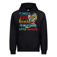 Black big heart to help shape little minds tbw Urban Hoodie - texasbilliewilder