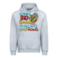 Heather Grey big heart to help shape little minds tbw Urban Hoodie - texasbilliewilder