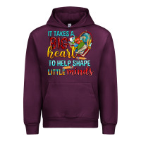 Mauve Wine big heart to help shape little minds tbw Urban Hoodie - texasbilliewilder