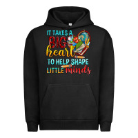 Pigment Black big heart to help shape little minds tbw Urban Hoodie - texasbilliewilder