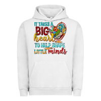 Pigment Lunar Rock big heart to help shape little minds tbw Urban Hoodie - texasbilliewilder