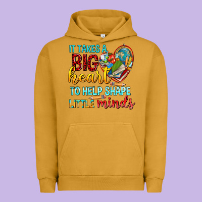 Big Heart To Help Shape Little Minds Tbw Urban Hoodie Designed By Texasbilliewilder