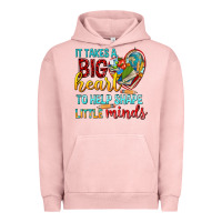 Pigment Salmon big heart to help shape little minds tbw Urban Hoodie - texasbilliewilder