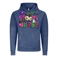Vintage Denim spooky nurse Vintage Hoodie - AdoDesignShop