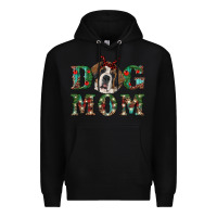 Black christmas st. bernard dog mom Premium Hoodie - RanaPortraitStore
