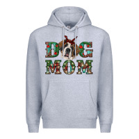 Heather Grey christmas st. bernard dog mom Premium Hoodie - RanaPortraitStore