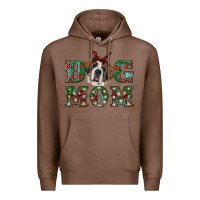 Chestnut christmas st. bernard dog mom Premium Hoodie - RanaPortraitStore