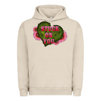 Pigment French Oak valentine's day stuck on you heart sunflowers Urban Hoodie - RanaPortraitStore