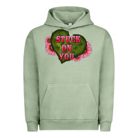 Pigment Oil Green valentine's day stuck on you heart sunflowers Urban Hoodie - RanaPortraitStore