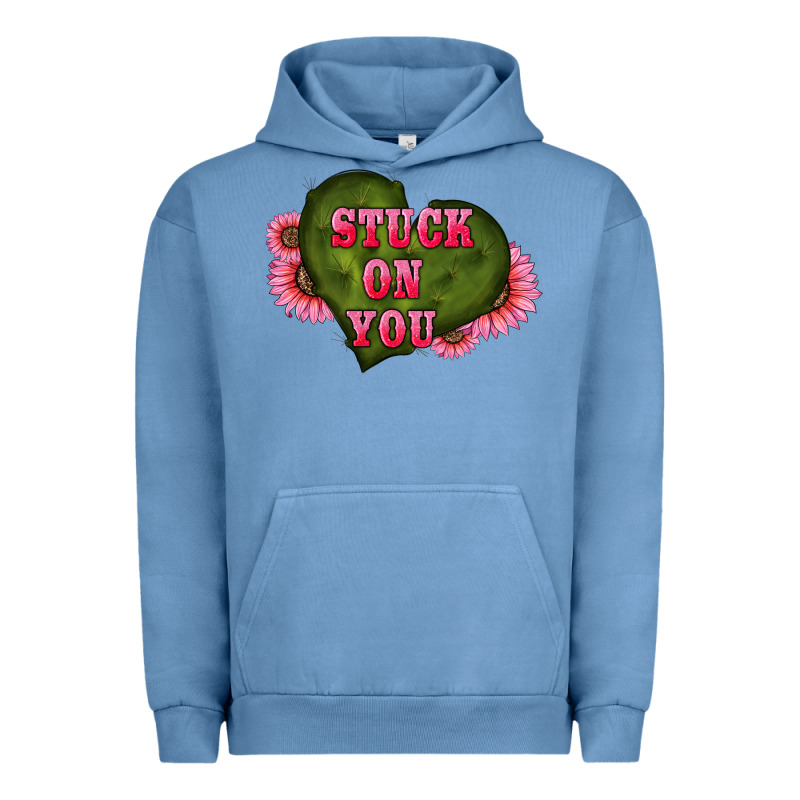 Valentine's Day Stuck On You Heart Sunflowers Urban Hoodie by RanaPortraitStore | Teevron