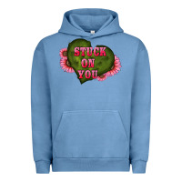 Pigment Pebble Blue valentine's day stuck on you heart sunflowers Urban Hoodie - RanaPortraitStore