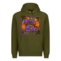 Army Green basketball mama with leopard Premium Hoodie - Zillion Design Studio