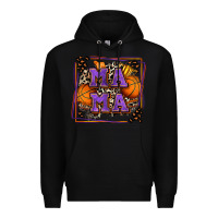 Black basketball mama with leopard Premium Hoodie - Zillion Design Studio