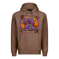 Chestnut basketball mama with leopard Premium Hoodie - Zillion Design Studio