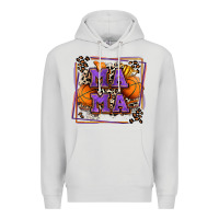 Dove Grey basketball mama with leopard Premium Hoodie - Zillion Design Studio
