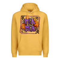 Mustard basketball mama with leopard Premium Hoodie - Zillion Design Studio