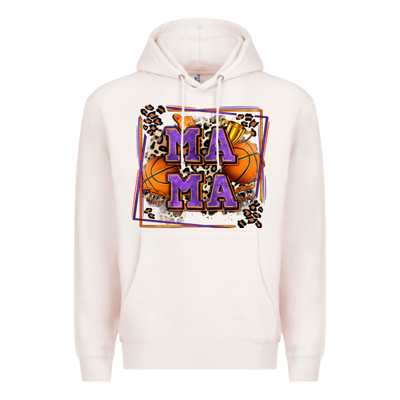 Basketball Mama With Leopard Premium Hoodie by Zillion Design Studio | Teevron