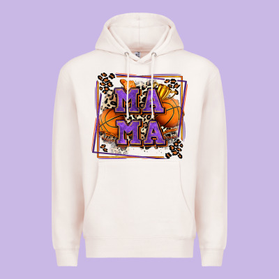 Basketball Mama With Leopard Premium Hoodie Designed By Zillion Design Studio
