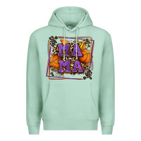 Seafoam basketball mama with leopard Premium Hoodie - Zillion Design Studio