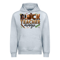 Heather Grey black teacher magic melanin Urban Hoodie - texasbilliewilder