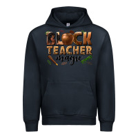 Navy black teacher magic melanin Urban Hoodie - texasbilliewilder