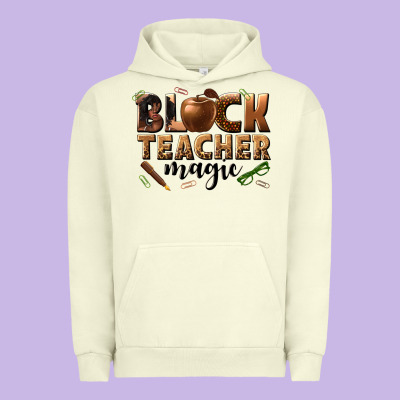 Black Teacher Magic Melanin Urban Hoodie Designed By Texasbilliewilder