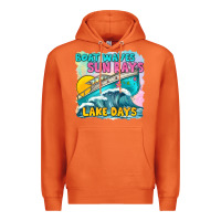 Carrot boat waves sun rays lake days Premium Hoodie - texasbilliewilder
