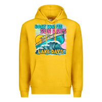 Lemon boat waves sun rays lake days Premium Hoodie - texasbilliewilder