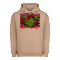 Pigment Burro Valentine Cactus Heart with Roses Urban Hoodie - RanaPortraitStore