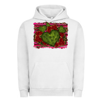 Pigment Lunar Rock Valentine Cactus Heart with Roses Urban Hoodie - RanaPortraitStore
