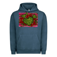 Pigment Midnight Navy Valentine Cactus Heart with Roses Urban Hoodie - RanaPortraitStore