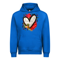 Cobalt fruits and volleyball heart Urban Hoodie - Zillion Design Studio