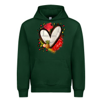 Forest Green fruits and volleyball heart Urban Hoodie - Zillion Design Studio