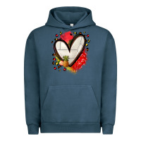 Pigment Midnight Navy fruits and volleyball heart Urban Hoodie - Zillion Design Studio
