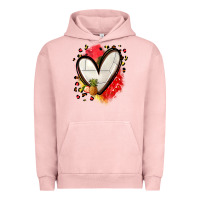 Pigment Salmon fruits and volleyball heart Urban Hoodie - Zillion Design Studio
