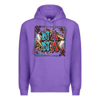 Purple baseball nana with leopard Premium Hoodie - Zillion Design Studio