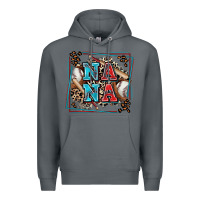 Rock baseball nana with leopard Premium Hoodie - Zillion Design Studio