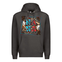 Smoke baseball nana with leopard Premium Hoodie - Zillion Design Studio
