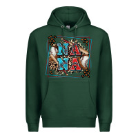 Sports Green baseball nana with leopard Premium Hoodie - Zillion Design Studio