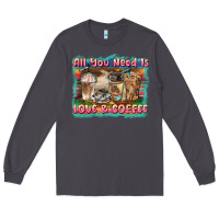 Smoke all you need is love & coffee Long Sleeve Tee - BarkalooDesign