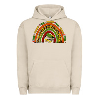Pigment French Oak black history teacher rainbow Urban Hoodie - texasbilliewilder