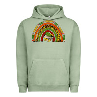 Pigment Oil Green black history teacher rainbow Urban Hoodie - texasbilliewilder
