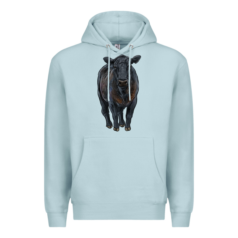 Black Angus Cattle Premium Hoodie by RanaPortraitStore | Teevron