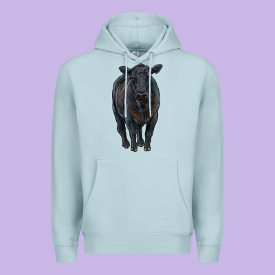 Black Angus Cattle Premium Hoodie Designed By Ranaportraitstore