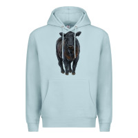 Blue Mist black angus cattle Premium Hoodie - RanaPortraitStore